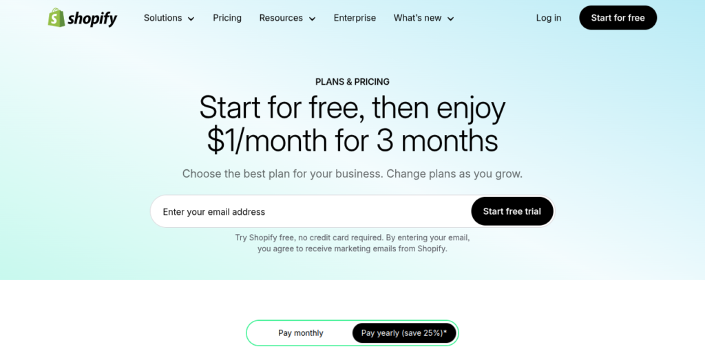 shopify free trial 90 days