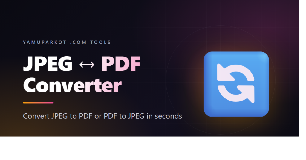 JPEG to PDF Converter — yamuparkoti.com