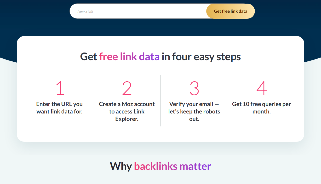 Moz Link Explorer