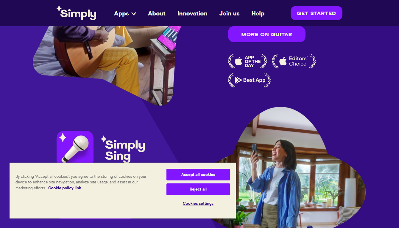 Songs in the Simply Piano library