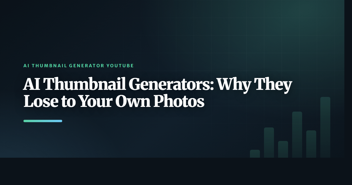 AI Thumbnail Generators: Why They Lose to Your Own Photos