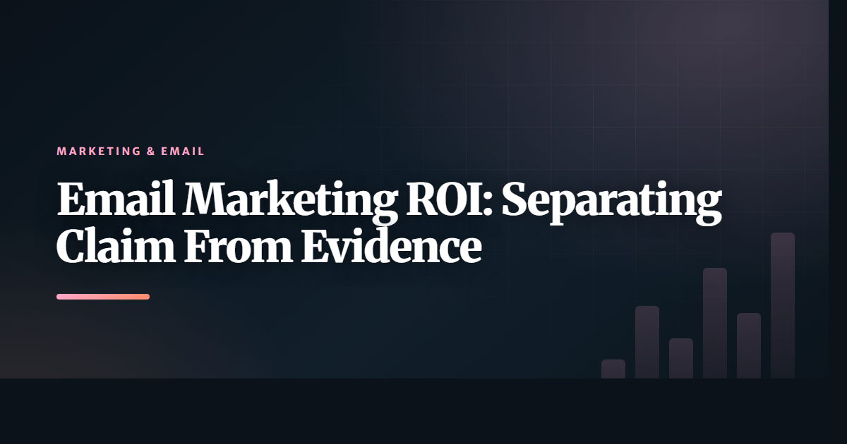 Email Marketing ROI: Separating Claim From Evidence