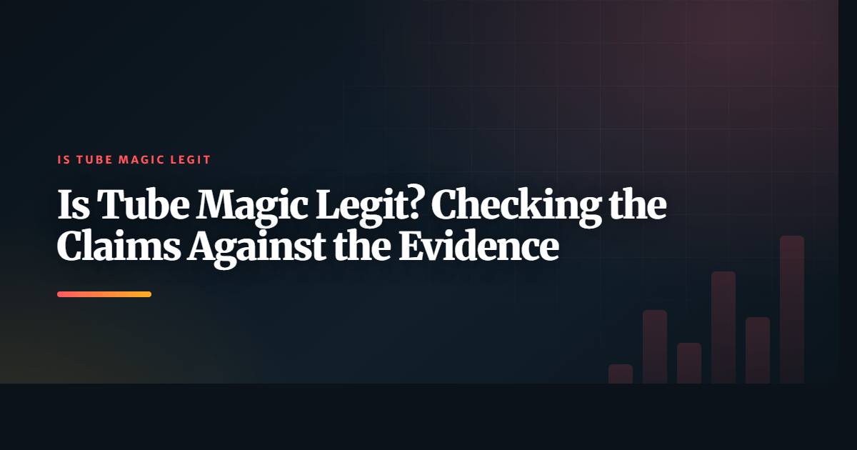 Is Tube Magic Legit? Checking the Claims Against the Evidence