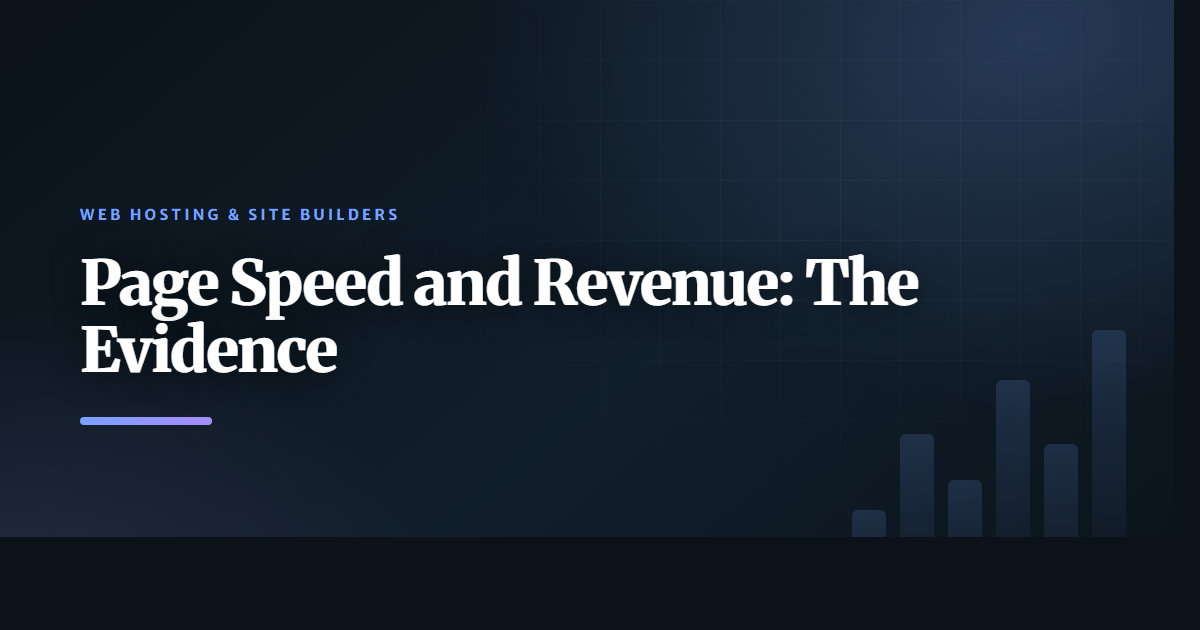 Page Speed and Revenue: The Evidence